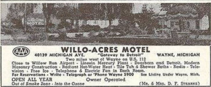 Willo-Acres Motel (Canton Inn and Suites) - Old Postcard And Promos